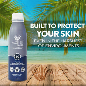 Aloe Up label close-up showing ingredient clarity and eco-friendly claims
