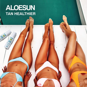 ALOESUN spray action mist demonstrating even coverage and quick application benefit