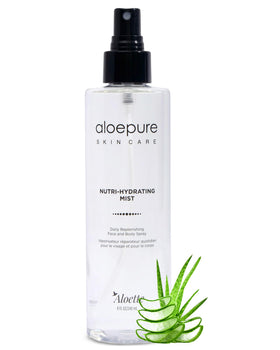 Aloette front packaging showing product and benefits for daily hydration