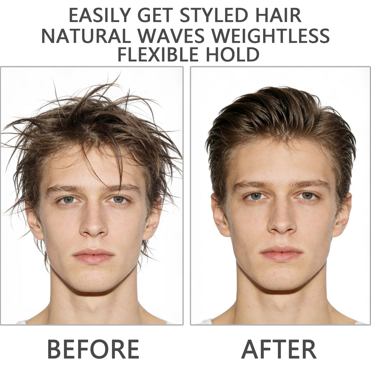 Alonekiss comb in hand styling a quiff for quick volume benefit