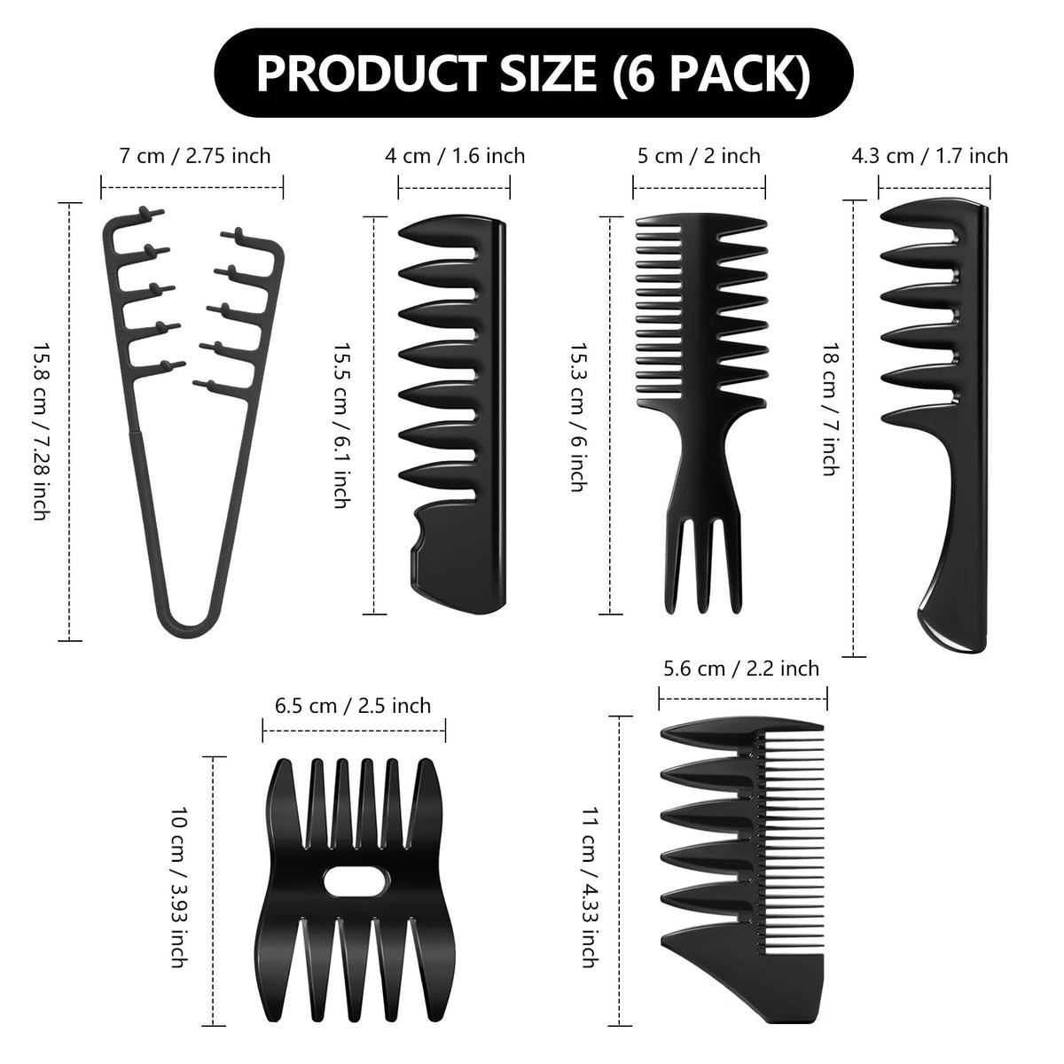 Alonekiss combs arranged on bathroom counter for travel-ready grooming