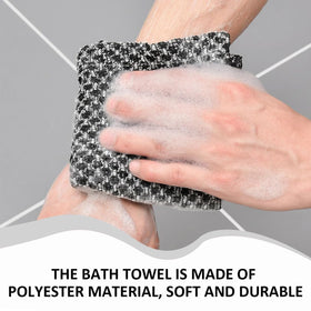 Alorin Towel flat-lay showing soft side and textured side for tailored care