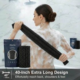 Alorin Towel close-up hexagonal weave highlighting gentle exfoliation