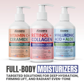 Alozera bottle beside bath setting showing everyday routine fit