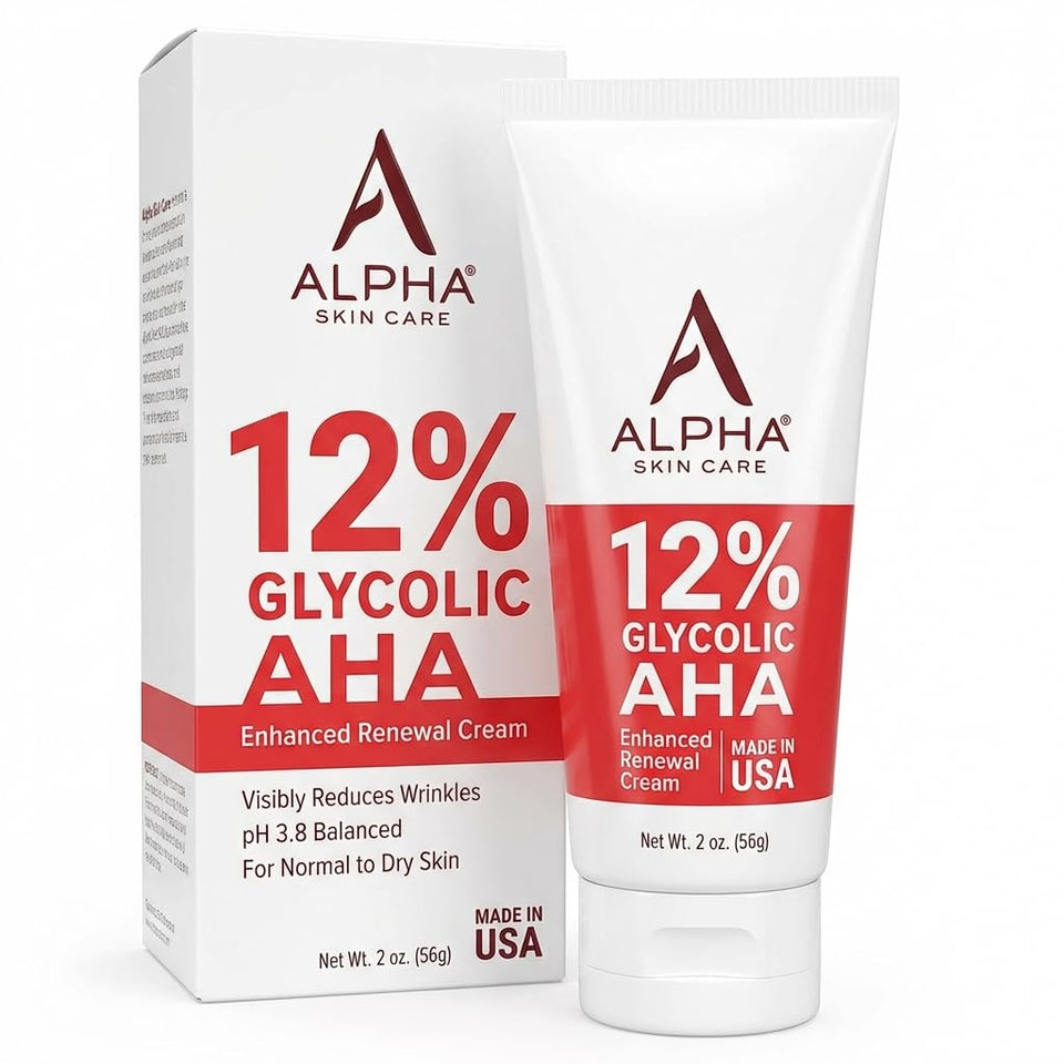 Alpha front packaging showing product benefits and size