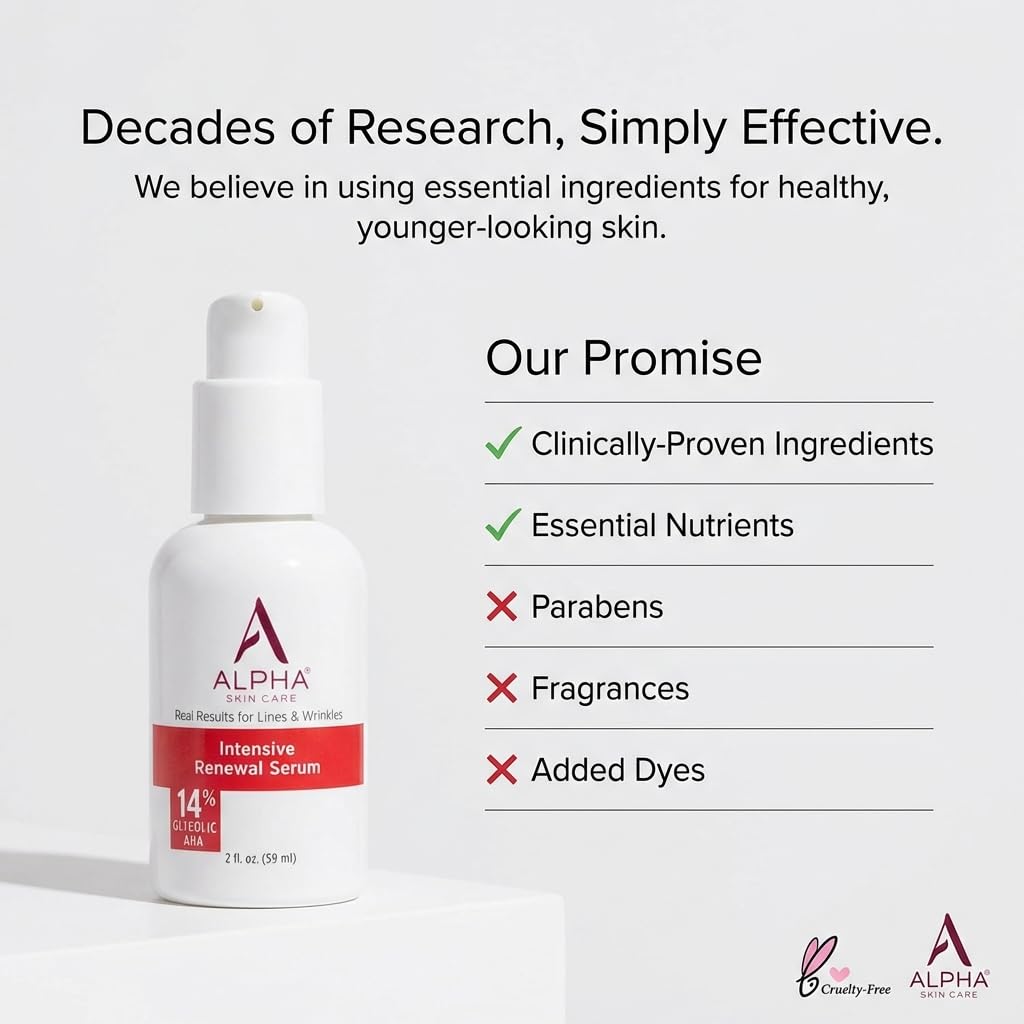 Alpha label and directions close-up highlighting concentration, pH, and usage guidance
