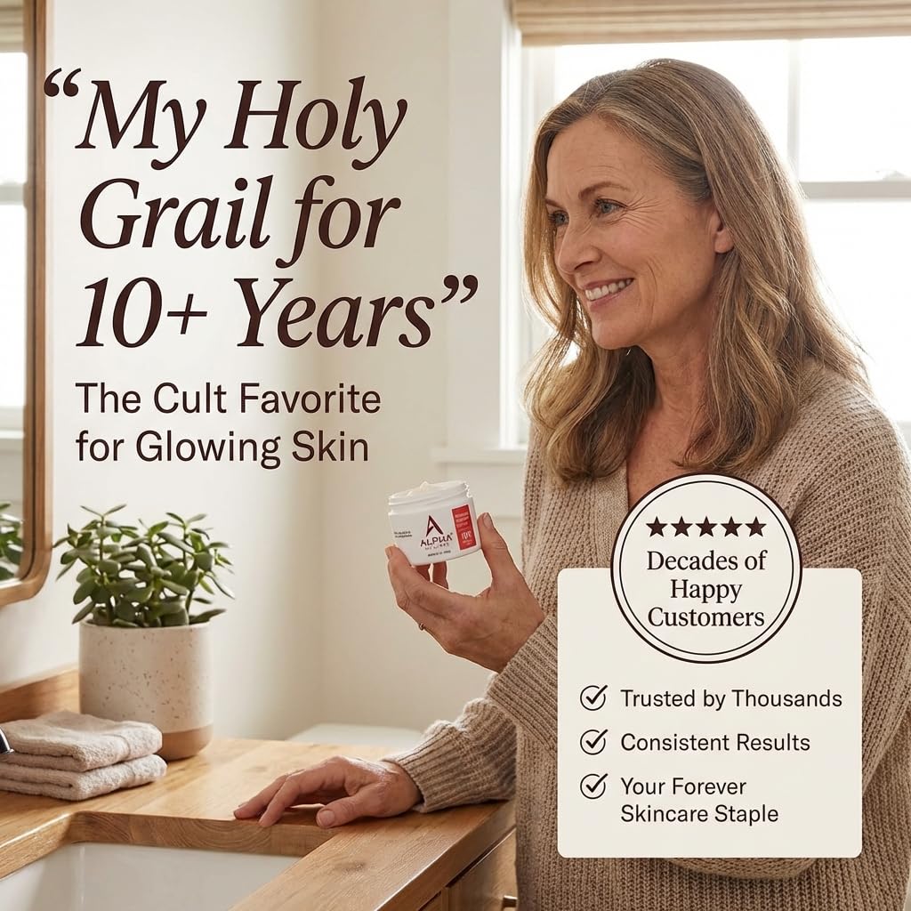 Alpha label close-up showing pH 4.0 and paraben-free formula benefit