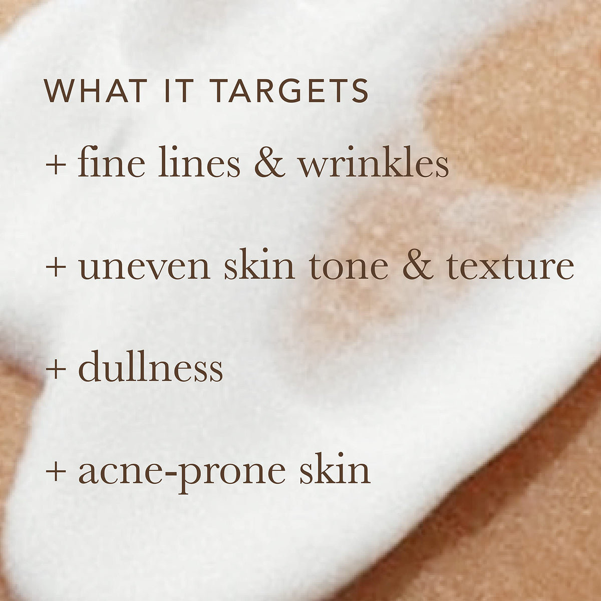 Alpha label ingredients close-up lists 10% glycolic AHA and pH for efficacy