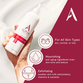 Alpha close-up of pump and label highlighting fragrance-free formula