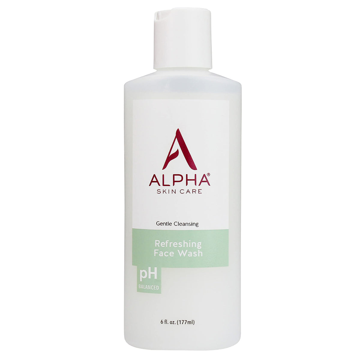 Alpha front packaging showing bottle and clear label for easy identification