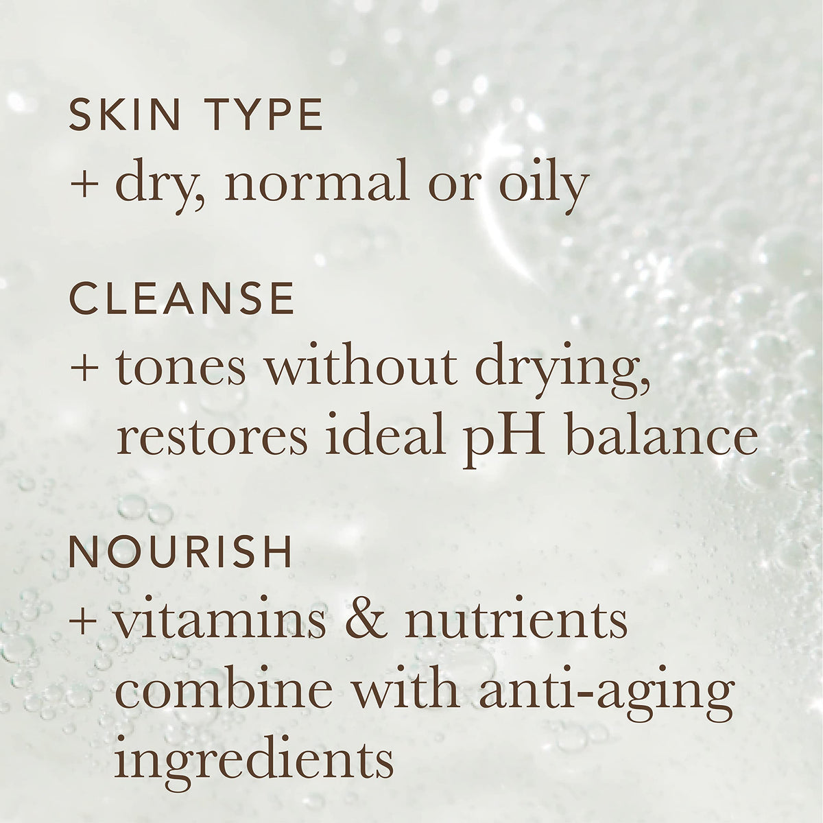 Alpha texture swatch of gentle gel cleanser illustrating smooth consistency