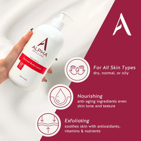 Alpha texture closeup of gel-cream formula showing smooth absorbent finish