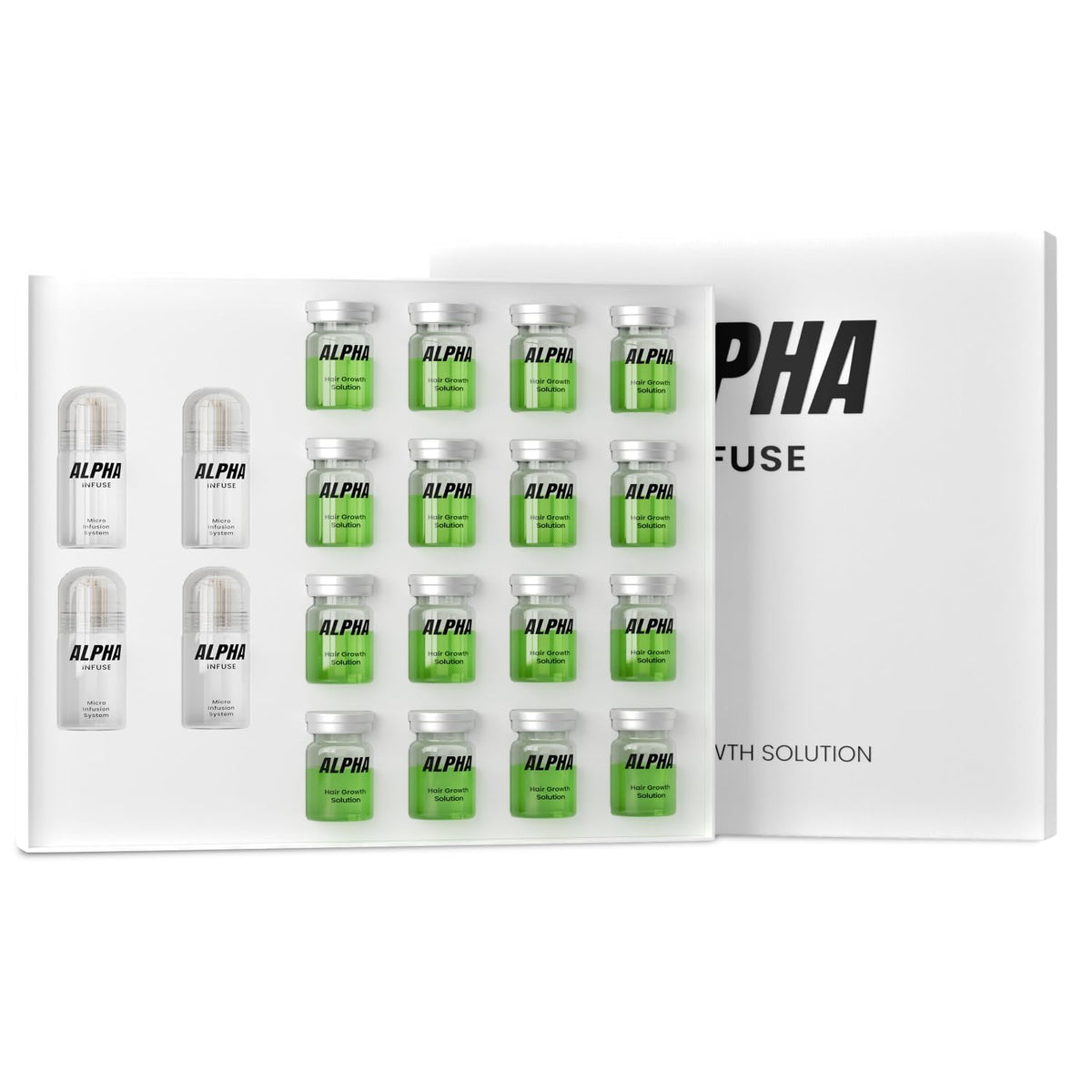 Alphainfuse front packaging showing clear label and volume benefit
