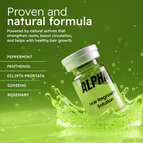 Alphainfuse 64ml bottle beside everyday items to show scale