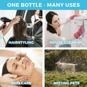 alpree hand holding bottle to show scale and comfortable grip benefit