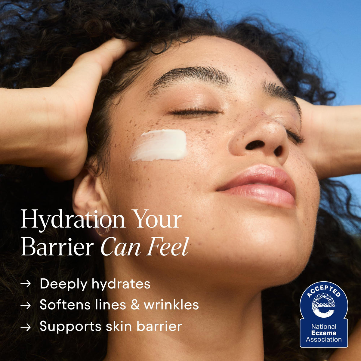 Alpyn cream texture close-up highlighting rich, hydrating consistency for barrier repair