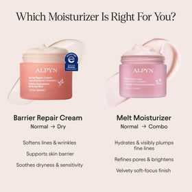 Alpyn moisturizer on a bathroom shelf in lifestyle setting suggesting daily routine boost