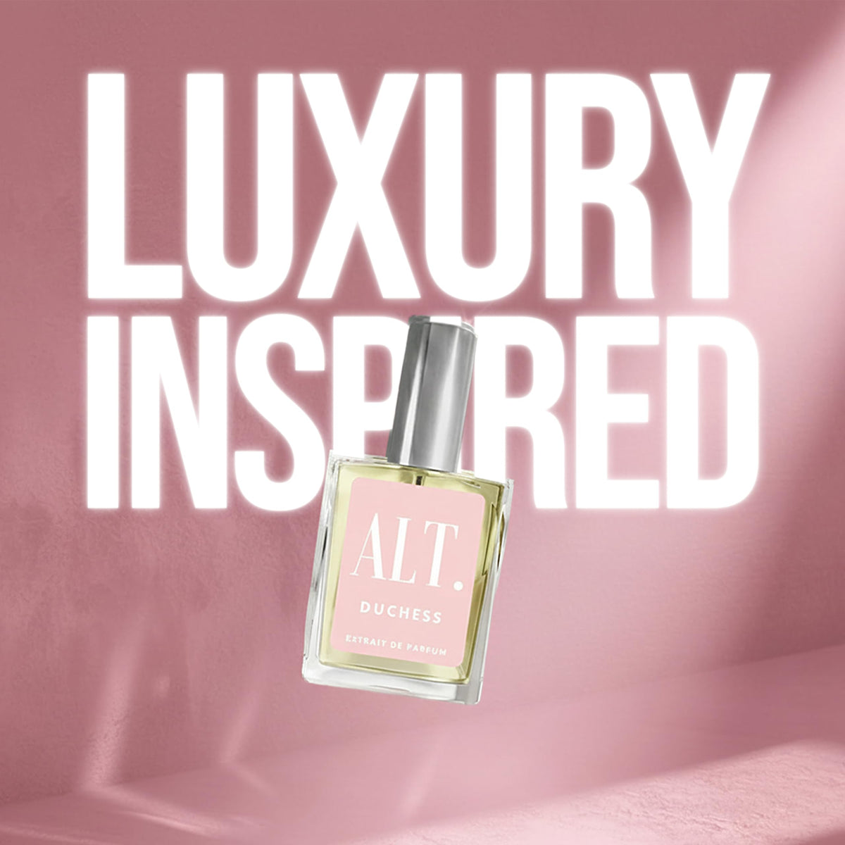 ALT. FRAGRANCES Duchess side label detail highlighting fragrance name and notes