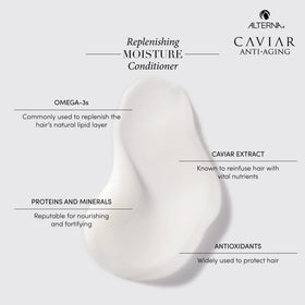 Alterna conditioner applied on hair ends improving smoothness and softness