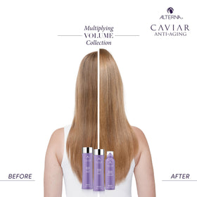 Alterna lifestyle before and after hair photo showing fuller-looking volume