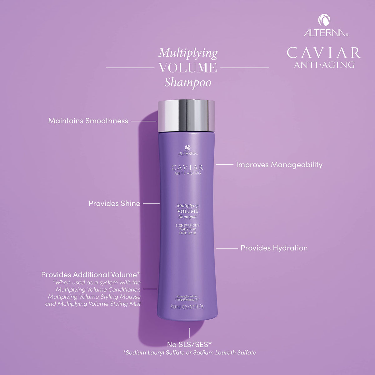 Alterna pump dispenser and label detail highlighting easy use and clarity