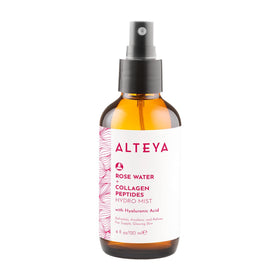 Alteya Organics front packaging showing bottle and label, highlights natural hydration