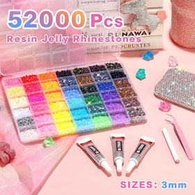 altrjo close-up of 3mm resin rhinestone texture highlighting lasting sparkle