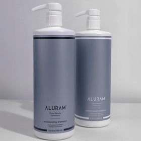 ALURAM close-up of bottle cap and label highlighting clean ingredients