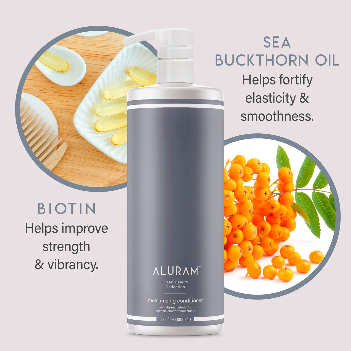 ALURAM applying conditioner in hand for easier detangling benefit