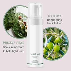 ALURAM label close-up highlighting coconut water ingredient