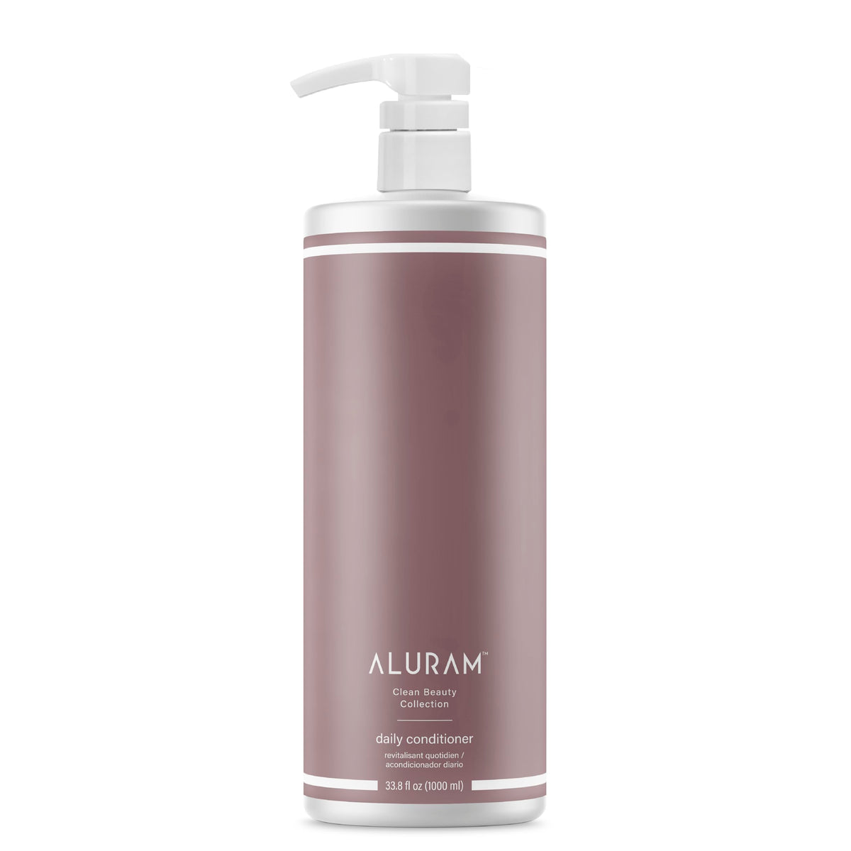 ALURAM front bottle showing coconut water conditioner for clear benefits