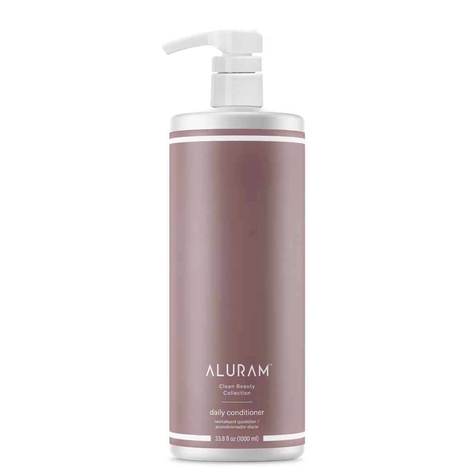 ALURAM front bottle showing coconut water conditioner for clear benefits