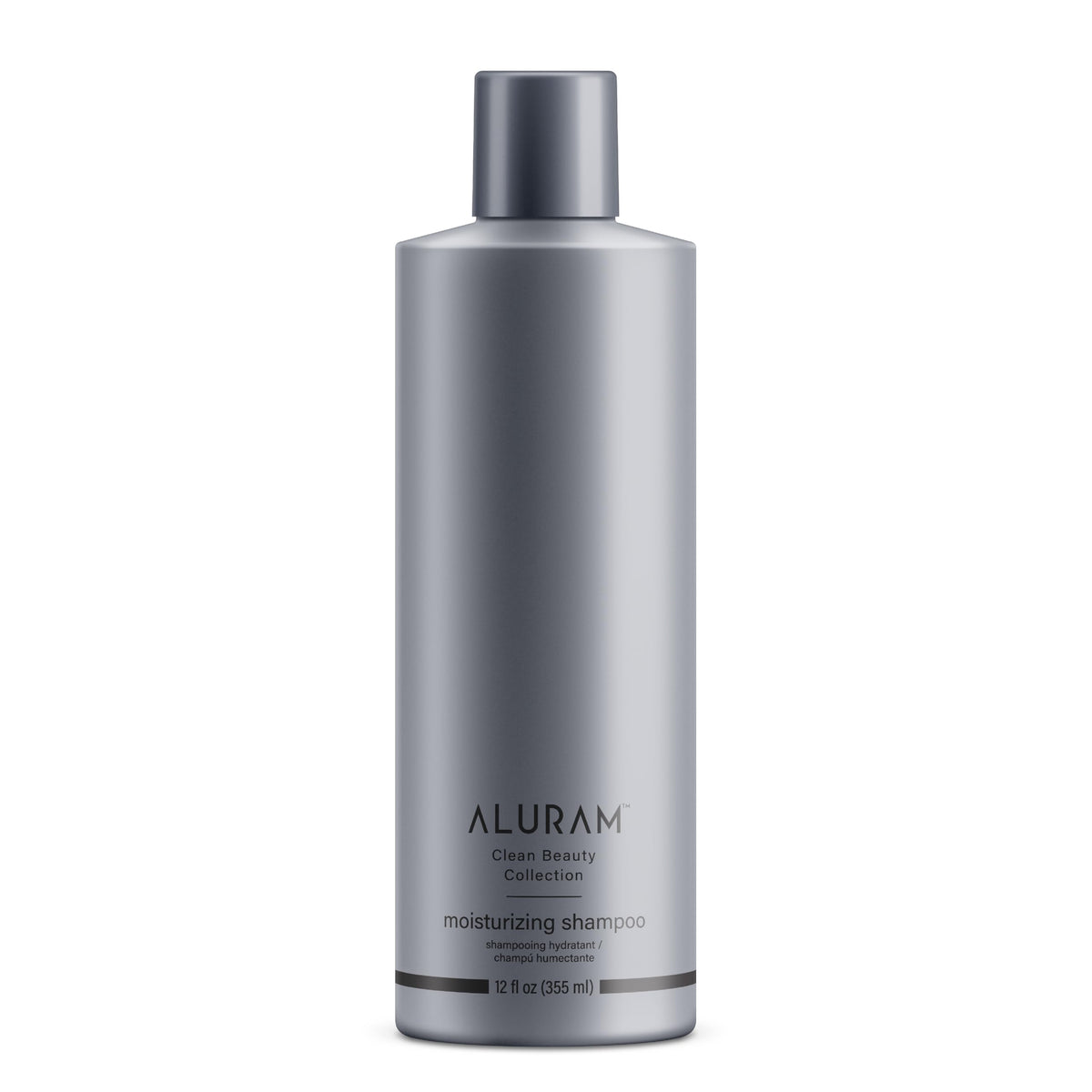 ALURAM front bottle showing coconut water shampoo for hydrating hair
