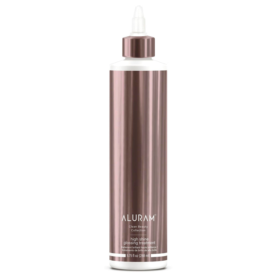 ALURAM front bottle shot showing label and glossy finish benefit