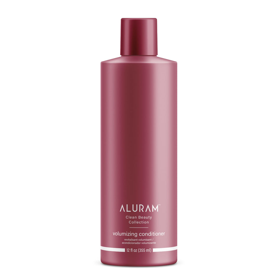 ALURAM front packaging showing volumizing conditioner and benefits
