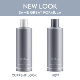 ALURAM label closeup highlighting ingredients and clean-beauty badges for trust