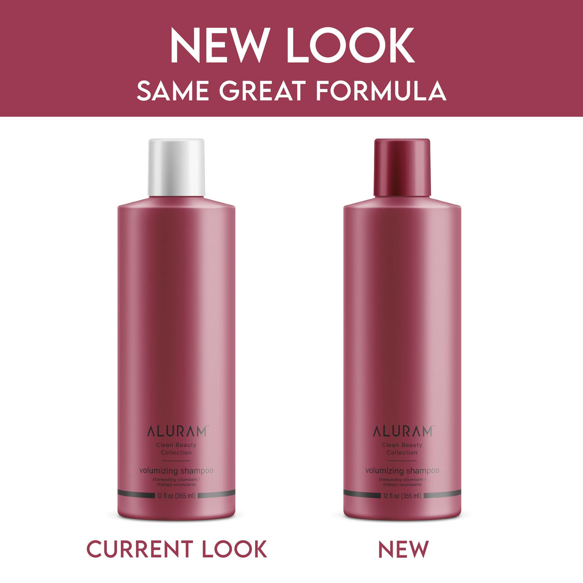 ALURAM label close-up highlighting ingredients and clean-beauty claims