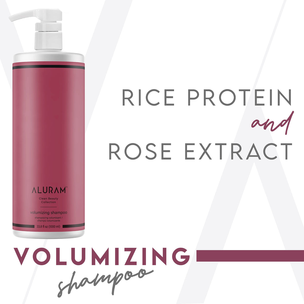 ALURAM back label close-up listing botanical ingredients and benefits