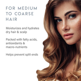 ALURAM shampoo lather in hands showing gentle effective cleansing