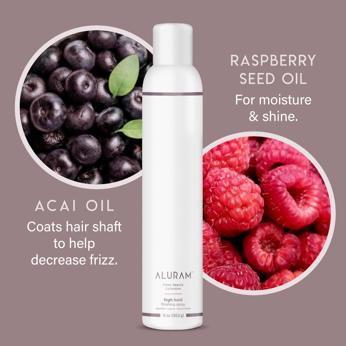 ALURAM can next to a hand showing 10 fl oz size and portability