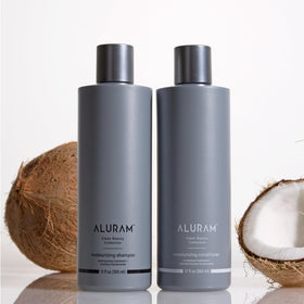 ALURAM conditioner texture close-up showing creamy consistency for easy spread