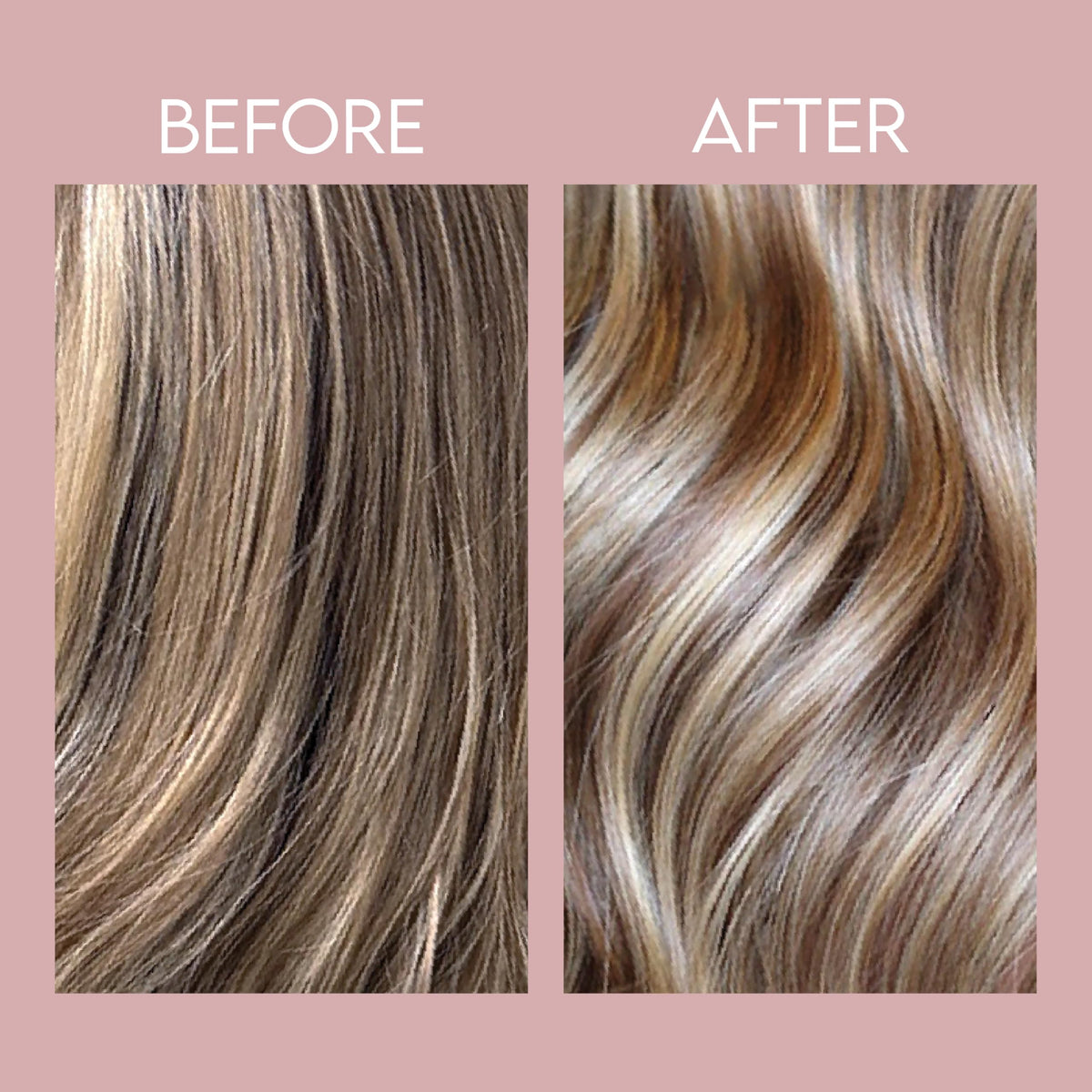 ALURAM hair strand close-up showing smooth texture and reflective shine