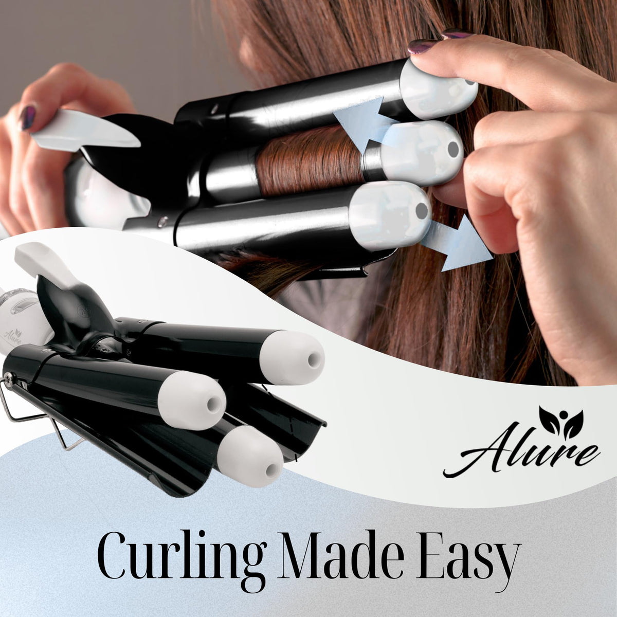 Alure 360-degree swivel cord and connector for tangle-free movement