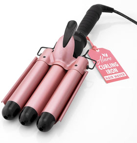 Alure front view rose gold waver showing sleek design and fast styling benefit