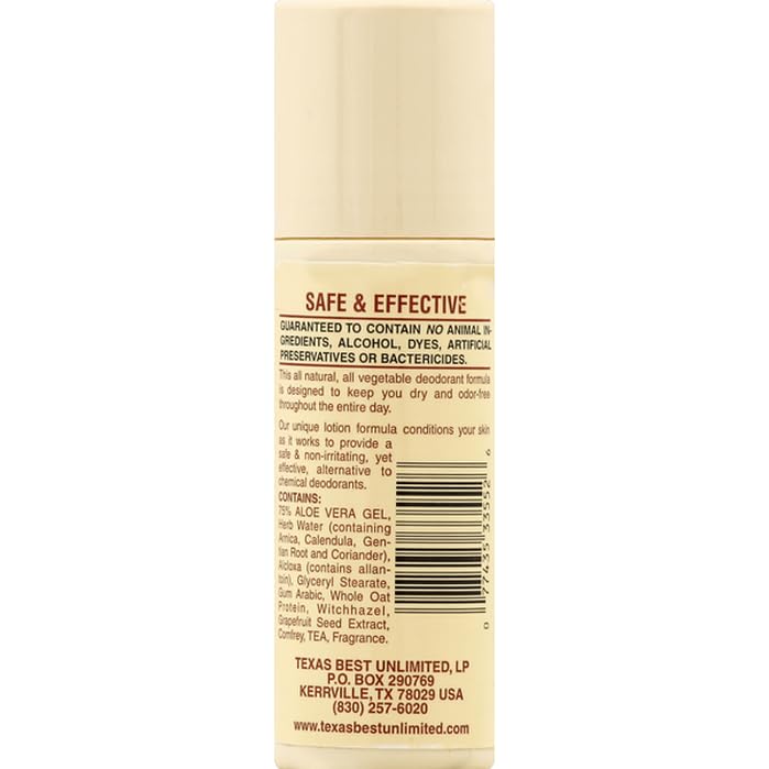 Alvera roll-on close texture of the clear formula demonstrating smooth glide benefit