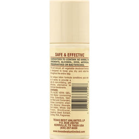 Alvera roll-on close texture of the clear formula demonstrating smooth glide benefit