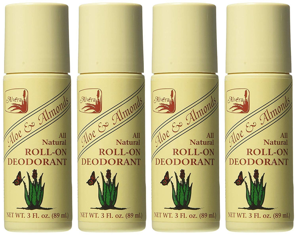 Alvera roll-on front packaging showing four bottles and brand clarity for convenience