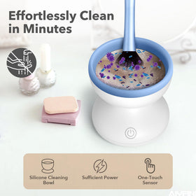 Alyfini brush spinning in bowl demonstrating quick residue removal and drying