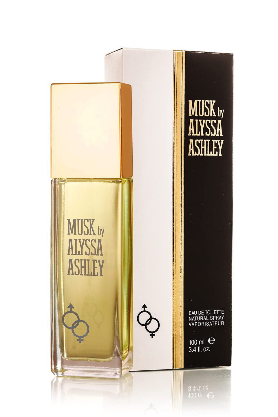 ALYSSA ASHLEY bottle front view showing elegant design and long-lasting scent benefit