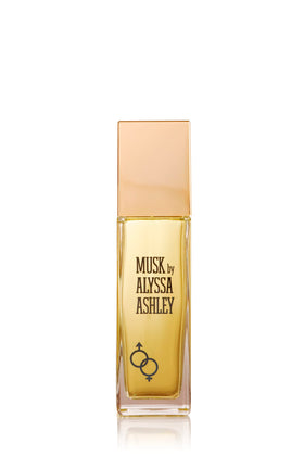 ALYSSA ASHLEY label close-up highlighting fragrance name and clean presentation